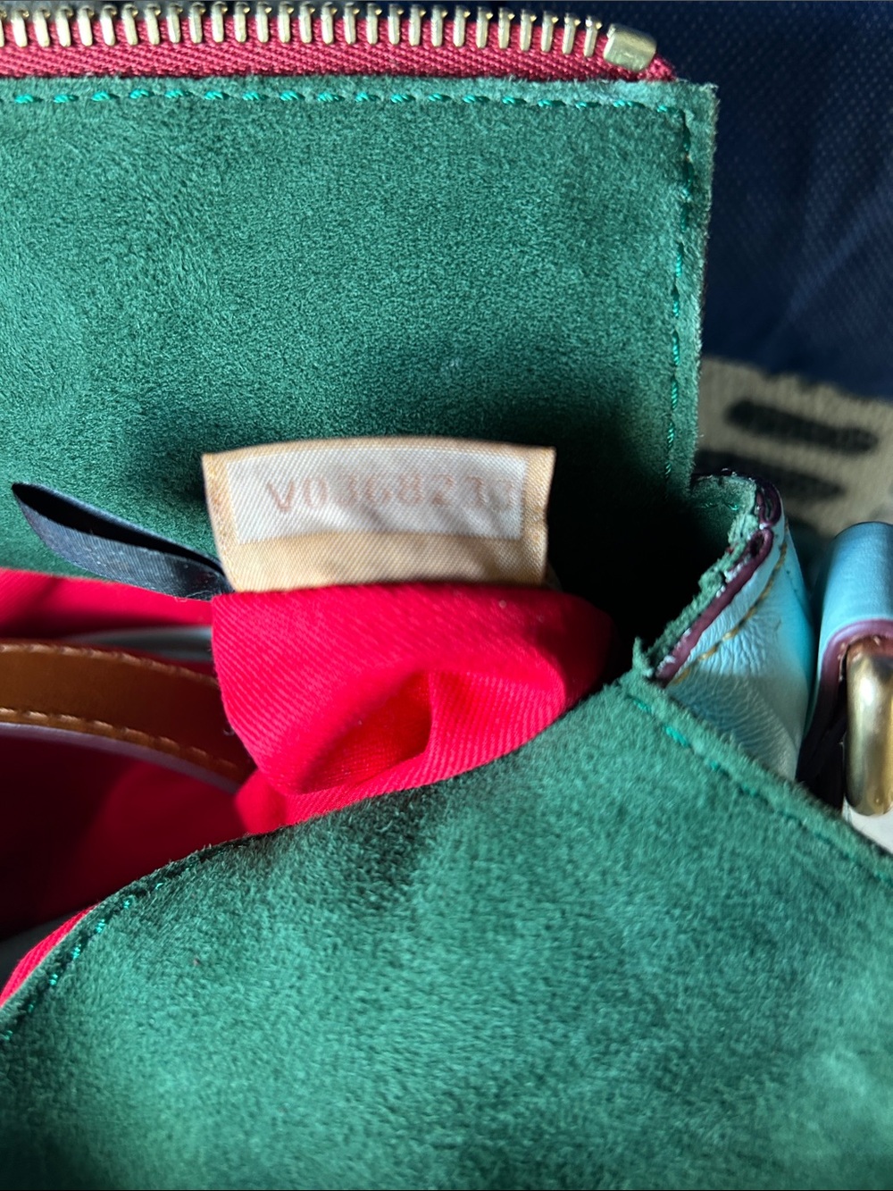 Dooney & Bourke Large Pale Blue/Aqua Florentine Leather Satchel - Picture 11 of 16